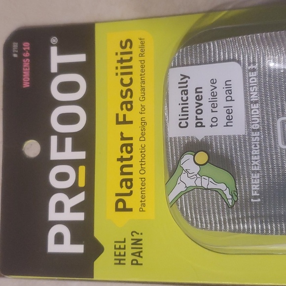 New Pro Foot Plantar Faciitis Orthotic Inserts Pair Wonens 6-10 - Picture 3 of 3